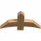Ekena Millwork Bellingham Timber Gable Bracket, Western Red Cedar, 36"W x 18"H x 3 1/2"D x 5 1/2"F, 12/12 Pitch GBW036X18X0406BEL00SWR - alternate 3